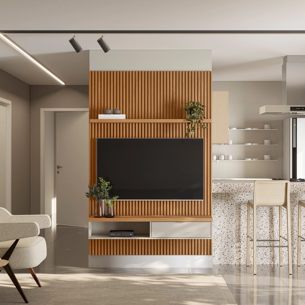 Os painéis ripados conquistaram espaço na arquitetura e no design de interiores por unirem estética, funcionalidade e versatilidade.